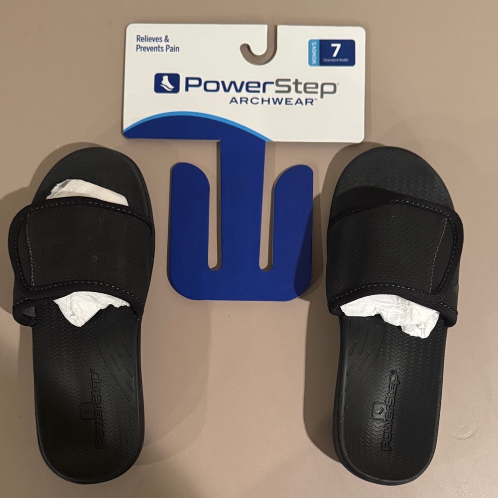 PowerStep Archwear Black Slides